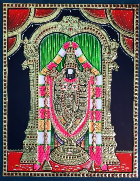 kumari arts, Tanjore painting, Thuckalay 