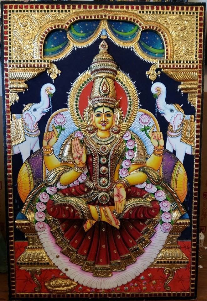 kumari arts, Tanjore painting, Thuckalay 