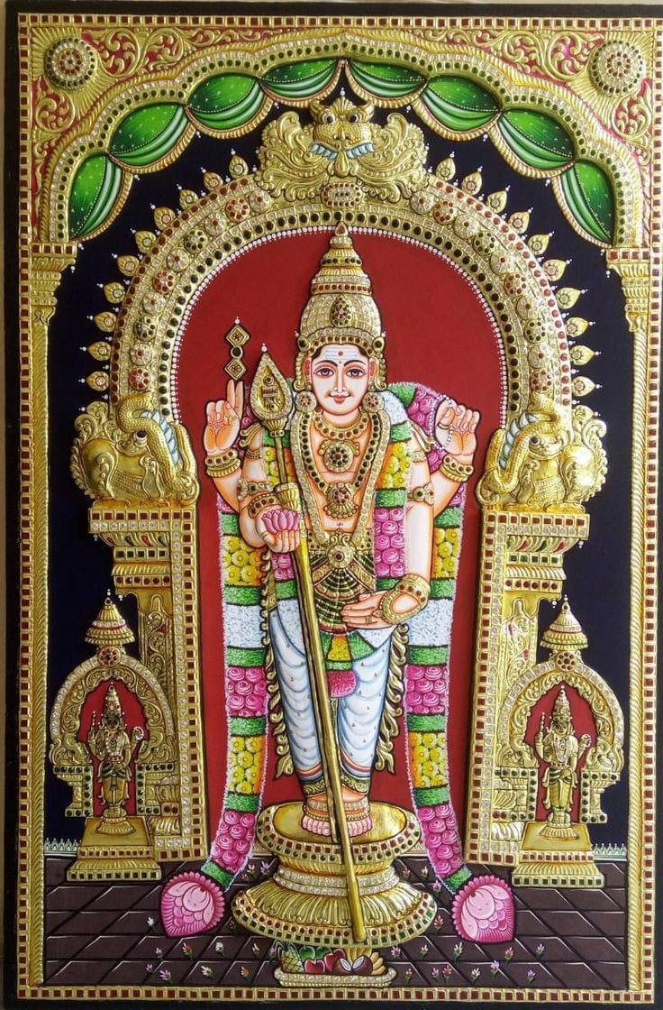 kumari arts, Tanjore painting, Thuckalay 