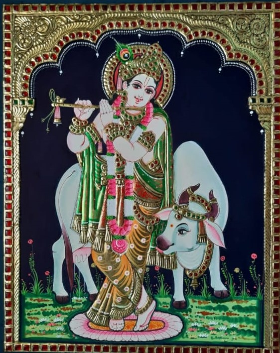 kumari arts, Tanjore painting, Thuckalay 