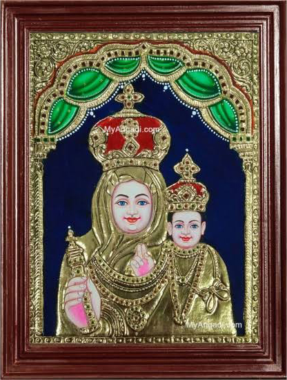 kumari arts, Tanjore painting, Thuckalay 