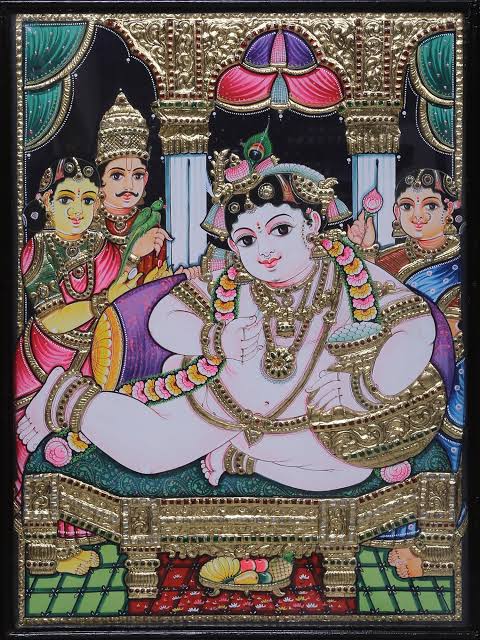 kumari arts, Tanjore painting, Thuckalay 