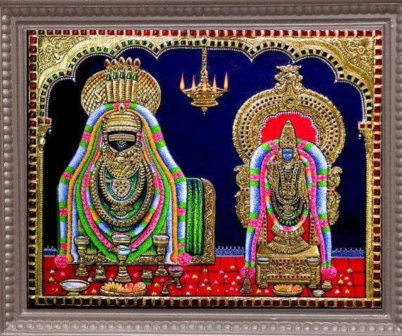 kumari arts, Tanjore painting, Thuckalay 