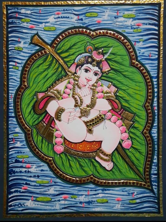 kumari arts, Tanjore painting, Thuckalay 